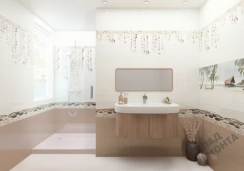 Фото Вставка Alma Ceramica Айленд DWA11ALD004 разноцветный 200*600 – купить в Красноярске: цена, описание, фото. Интернет-магазин 4