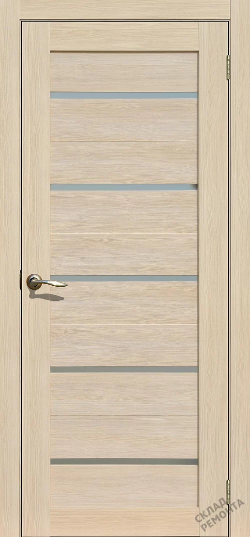 Фото Дверь FlyDoors Ла Стелла 206 ясень латте, экошпон, матовое стекло – купить в Красноярске: цена, описание, фото. Интернет-магазин. 1