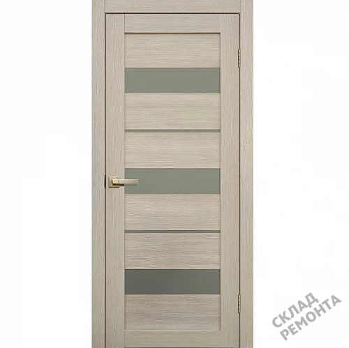 Фото Дверь FlyDoors Лайт Дорс L20 ясень, микрофлекс, матовое стекло – купить в Красноярске: цена, описание, фото. Интернет-магазин. 1