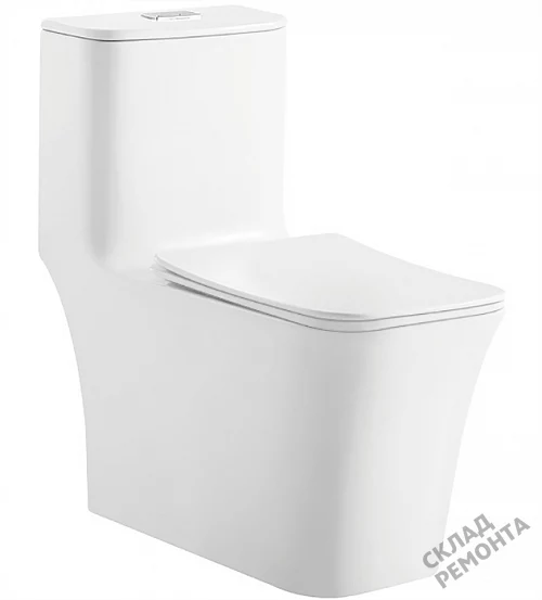 Фото Унитаз моноблок ODA Skiff-1109 безободковый купить в Красноярске: цена, описание, фото. Интернет-магазин 1