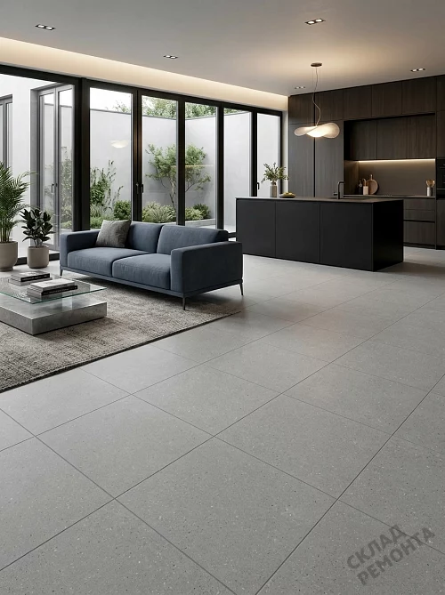 Фото Керамогранит матовый Gracia Ceramica Тренд серый 400*400*7 – купить в Красноярске: цена, описание, фото. Интернет-магазин 1