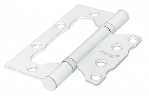 Петля накладная Rucetti RFHN-100*75*2,5 W 100*75*2,5 мм, белый