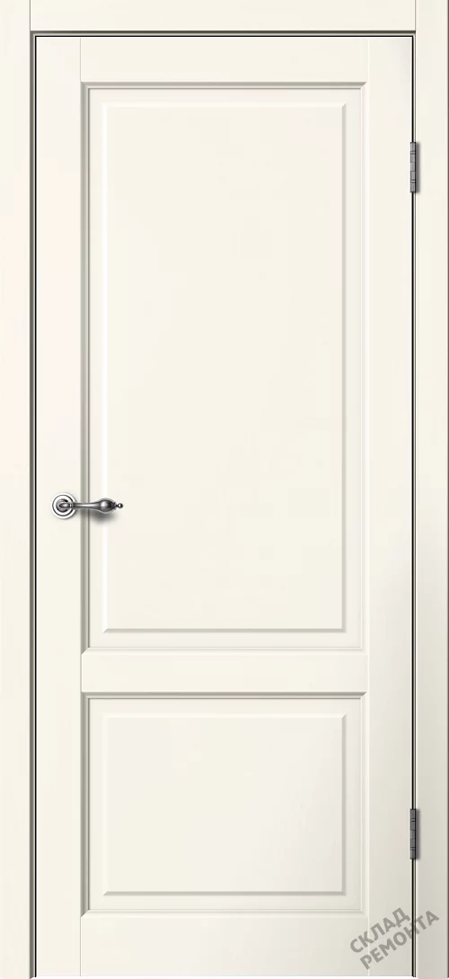 Фото Дверь FlyDoors Классик С02 ваниль, эмалит, без стекла – купить в Красноярске: цена, описание, фото. Интернет-магазин. 1