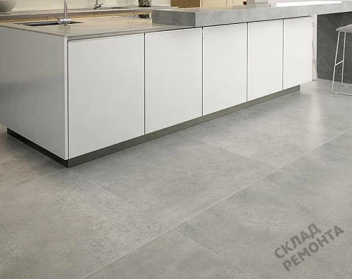 Фото Керамогранит матовый Steppe Ceramics Concrete Grey серый 600*600*9 – купить в Красноярске: цена, описание, фото. Интернет-магазин 3