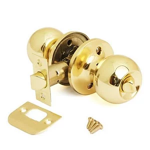 Дверная ручка с защелкой Rucetti HK-01 WC PG золото