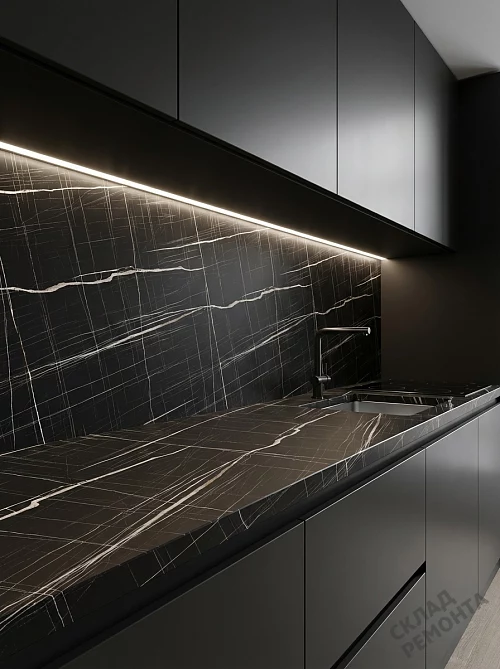 Фото Столешница КЕДР Черный тунис 38 мм – купить в Красноярске: цена, описание, фото. Интернет-магазин 1