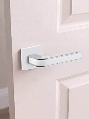 Дверная ручка раздельная Adden Bau Spac PIEZA S-565  WHITE белый