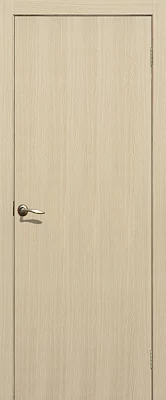 Дверь FlyDoors Гладкое ПГ беленый дуб, ламинированная, без стекла