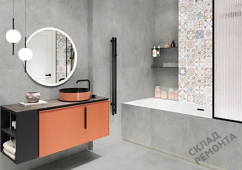 Фото Керамогранит матовый Alma Ceramica Никос GFU6060NKS07R серый 600*600*9 – купить в Красноярске: цена, описание, фото. Интернет-магазин 3