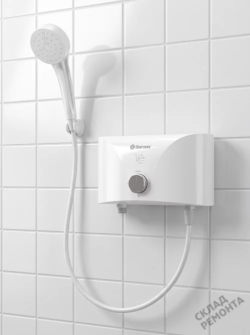 Фото Водонагреватель проточный Thermex Vetro 6500 shower – купить в Красноярске: цена, описание, фото. Интернет-магазин 1