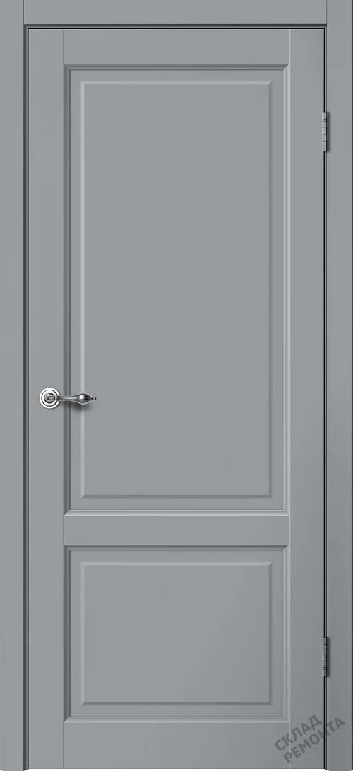 Фото Дверь FlyDoors Классик С02 серый, эмалит, без стекла – купить в Красноярске: цена, описание, фото. Интернет-магазин. 1