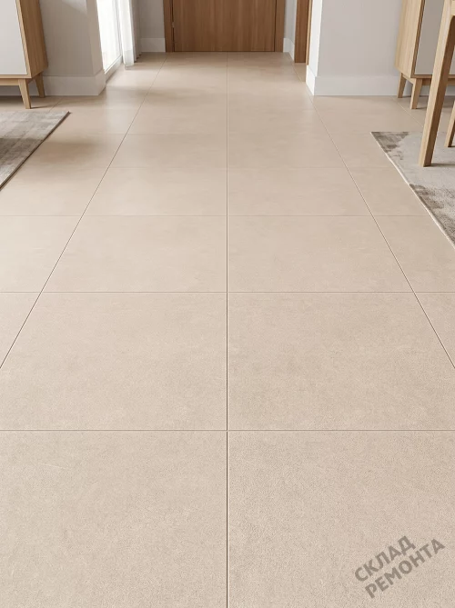 Фото Керамогранит матовый Alma Ceramica Бонд GFU6060BND40R бежевый 600*600*8,5 – купить в Красноярске: цена, описание, фото. Интернет-магазин 1