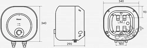 Фото Водонагреватель накопительный Haier ES10V-MQ1, 10 л – купить в Красноярске: цена, описание, фото. Интернет-магазин 6