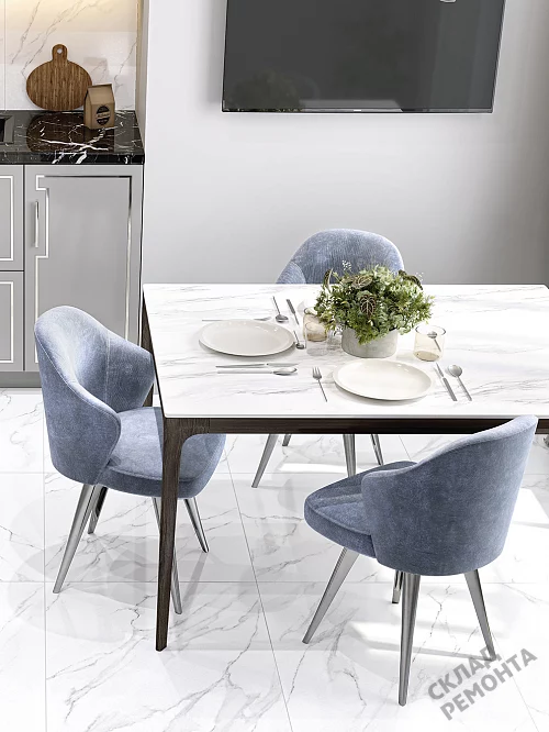 Фото Керамогранит лаппатированный Alma Ceramica Невада GFU6060NVD07L белый 600*600*9 – купить в Красноярске: цена, описание, фото. Интернет-магазин 1