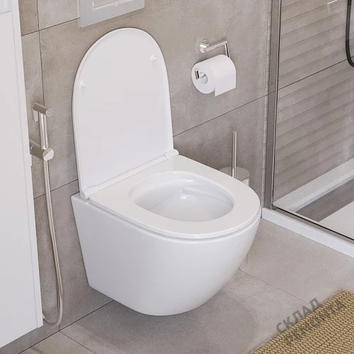 Фото Унитаз подвесной BelBagno Uno BB3105CHR/SC безободковый купить в Красноярске: цена, описание, фото. Интернет-магазин 2
