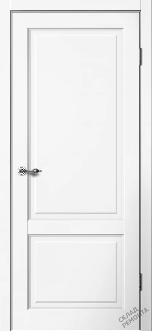 Фото Дверь FlyDoors Классик С02 белый, эмалит, без стекла – купить в Красноярске: цена, описание, фото. Интернет-магазин. 1