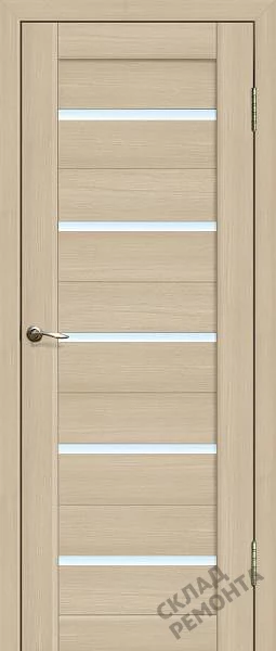 Фото Дверь FlyDoors Ла Стелла 206 ясень латте, экошпон, матовое стекло – купить в Красноярске: цена, описание, фото. Интернет-магазин. 2