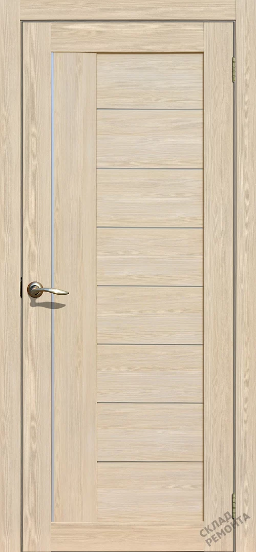 Фото Дверь FlyDoors Ла Стелла 201 ясень латте, экошпон, матовое стекло – купить в Красноярске: цена, описание, фото. Интернет-магазин. 1