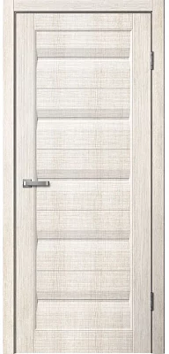Дверь FlyDoors Скиндорс S02 ПГ бьянко, микрофлекс, без стекла