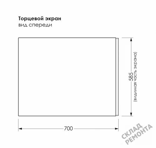 Фото Торцевая панель Метакам 70 Strict купить в Красноярске: цена, описание, фото. Интернет-магазин 2