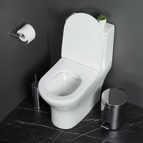 Фото Унитаз моноблок BelBagno Lounge BB8618CPR-MN/SC безободковый купить в Красноярске: цена, описание, фото. Интернет-магазин 2