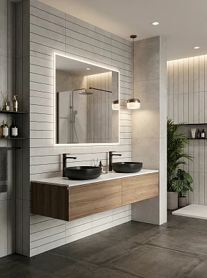 Вставка Azori Цемент серая 315*630