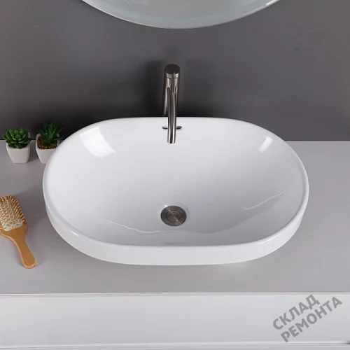 Фото Раковина накладная BelBagno BB1004 60 см купить в Красноярске: цена, описание, фото. Интернет-магазин 4