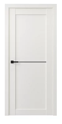 Дверь AxelDoors Graсe molding 1 (черный молдинг) альвенто, ПВХ, без стекла