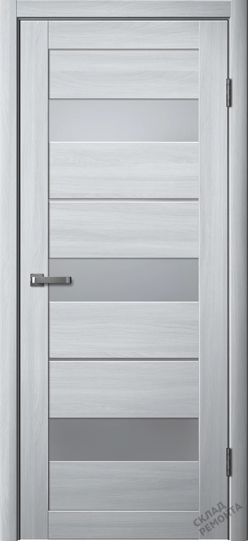 Фото Дверь FlyDoors Ла Стелла 200 ясень пепельный, экошпон, матовое стекло – купить в Красноярске: цена, описание, фото. Интернет-магазин. 1
