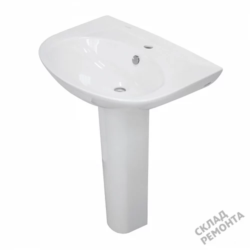 Фото Пьедестал для раковины Sanita Luxe Classic CLCSLWB01, белый купить в Красноярске: цена, описание, фото. Интернет-магазин 2