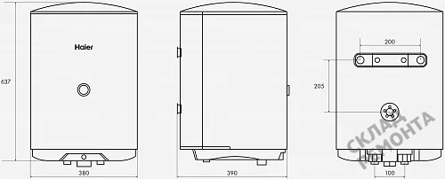 Фото Водонагреватель накопительный Haier ES50V-C1, 50 л – купить в Красноярске: цена, описание, фото. Интернет-магазин 5