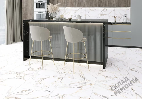 Фото Керамогранит матовый Alma Ceramica Тренди GFU04TRD04R белый 600*600*9 – купить в Красноярске: цена, описание, фото. Интернет-магазин 2