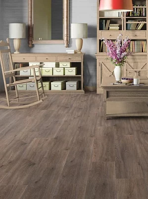 Плитка ПВХ кварцвиниловая Таркетт Element Click SPC Brownie Oak 1220*200,8