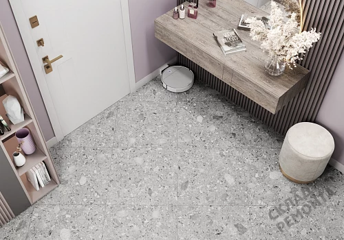 Фото Керамогранит матовый Alma Ceramica Холли GFU6060HOL70R серый 600*600*9 – купить в Красноярске: цена, описание, фото. Интернет-магазин 4