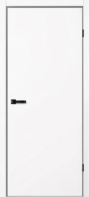Дверь FlyDoors Аура Ф FN31 (АБС-кромка черн. х 4 ст.) эмалит белый, эмалит, без стекла