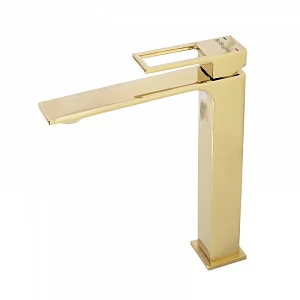 Смеситель для раковины BelBagno Luce LUC-LMC-ORO-W0 однорычажный золото