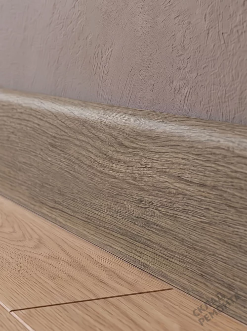 Фото Плинтус ПВХ Royce 5214 дуб уютный – купить в Красноярске: цена, описание, фото. Интернет-магазин 1
