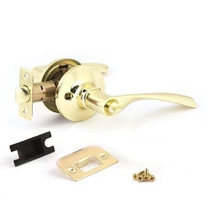 Дверная ручка с защелкой Rucetti HK-02 WC PG золото