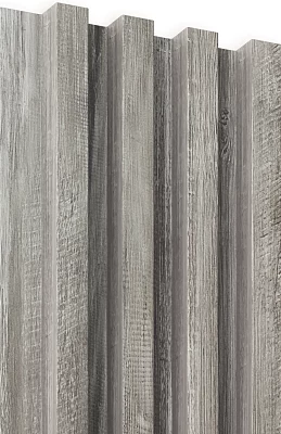 Декоративная рейка Legno Wood-Lab санторини серый 0,166*2,9м