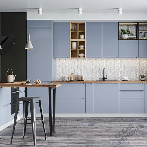 Фото Кухня ДСВ Тренто лунный свет – купить в Красноярске: цена, описание, фото. Интернет-магазин 1
