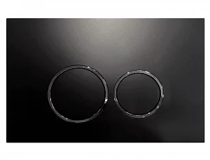 Кнопка Акваника Basic R-type 01.02.02202 пластик хром/черный