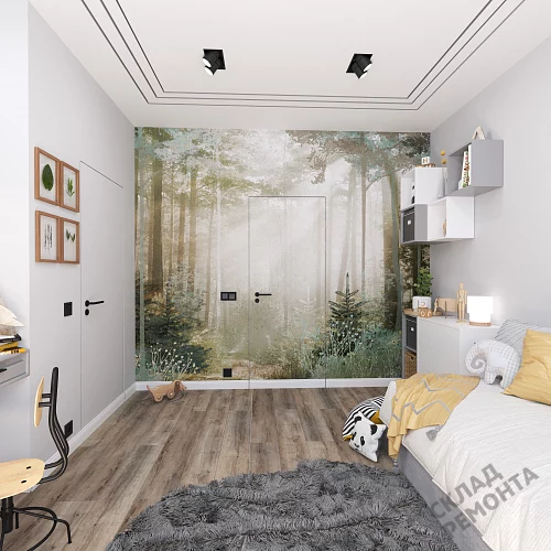 Фото Скрытая дверь Albero ПС-2 Тип 1-2 2300 без порога (сер. ал. кр с 4 ст.), под покраску, без стекла – купить в Красноярске: цена, описание, фото. Интернет-магазин. 1