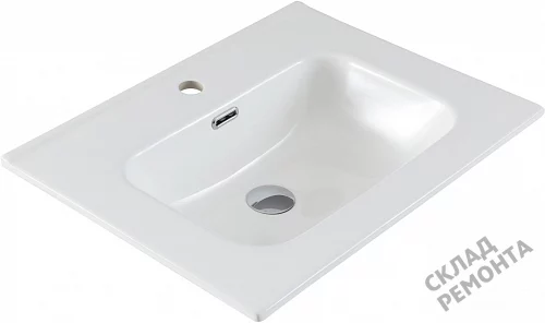 Фото Раковина на тумбу Aquanet Flat 60 (254363), 61 см купить в Красноярске: цена, описание, фото. Интернет-магазин 3