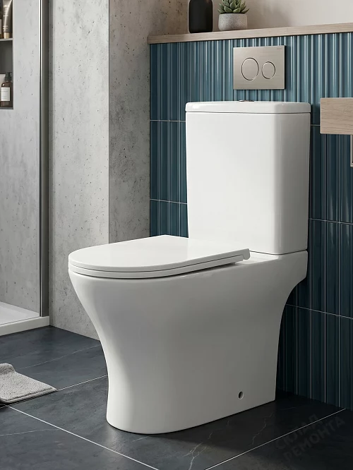 Фото Унитаз компакт напольный Calypso CS4851UQ-TK(OK) безободковый купить в Красноярске: цена, описание, фото. Интернет-магазин 1
