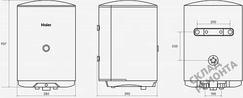 Фото Водонагреватель накопительный Haier ES80V-C1, 80 л – купить в Красноярске: цена, описание, фото. Интернет-магазин 5