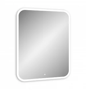 Зеркало подвесное Континент Glamour LED 50*70 (ЗЛП243) с подсветкой, белый