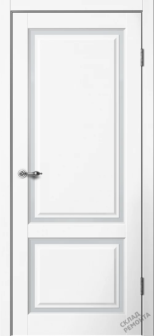Фото Дверь FlyDoors Эстетик Е02 белый, эмалит, мателюкс – купить в Красноярске: цена, описание, фото. Интернет-магазин. 1