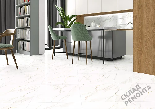 Фото Керамогранит лаппатированный Alma Ceramica Невада GFU04NVD00L белый 600*600*9 – купить в Красноярске: цена, описание, фото. Интернет-магазин 2