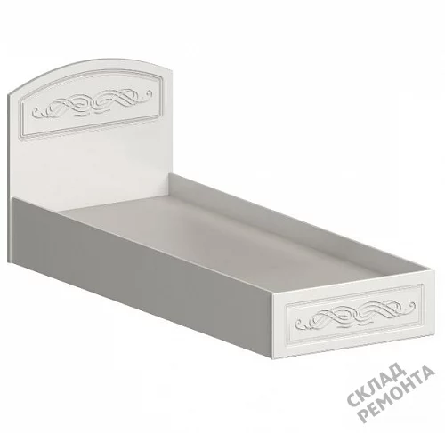 Фото Кровать односпальная Интерьер-центр Венеция КР-80 белый/жемчуг – купить в Красноярске: цена, описание, фото. Интернет-магазин 1