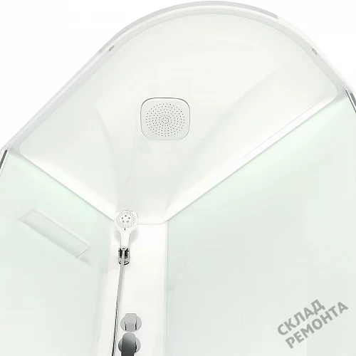 Фото Душевая кабина Domani-SPA Delight Slim 128 highL satin (DS01DS128LHWM00) высокий поддон асимметричная 120*80 купить в Красноярске: цена, описание, фото. Интернет-магазин 2